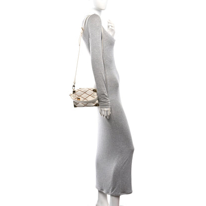 Louis Vuitton Lambskin Malletage Side Trunk PM Creme Noisette 2 of 9
