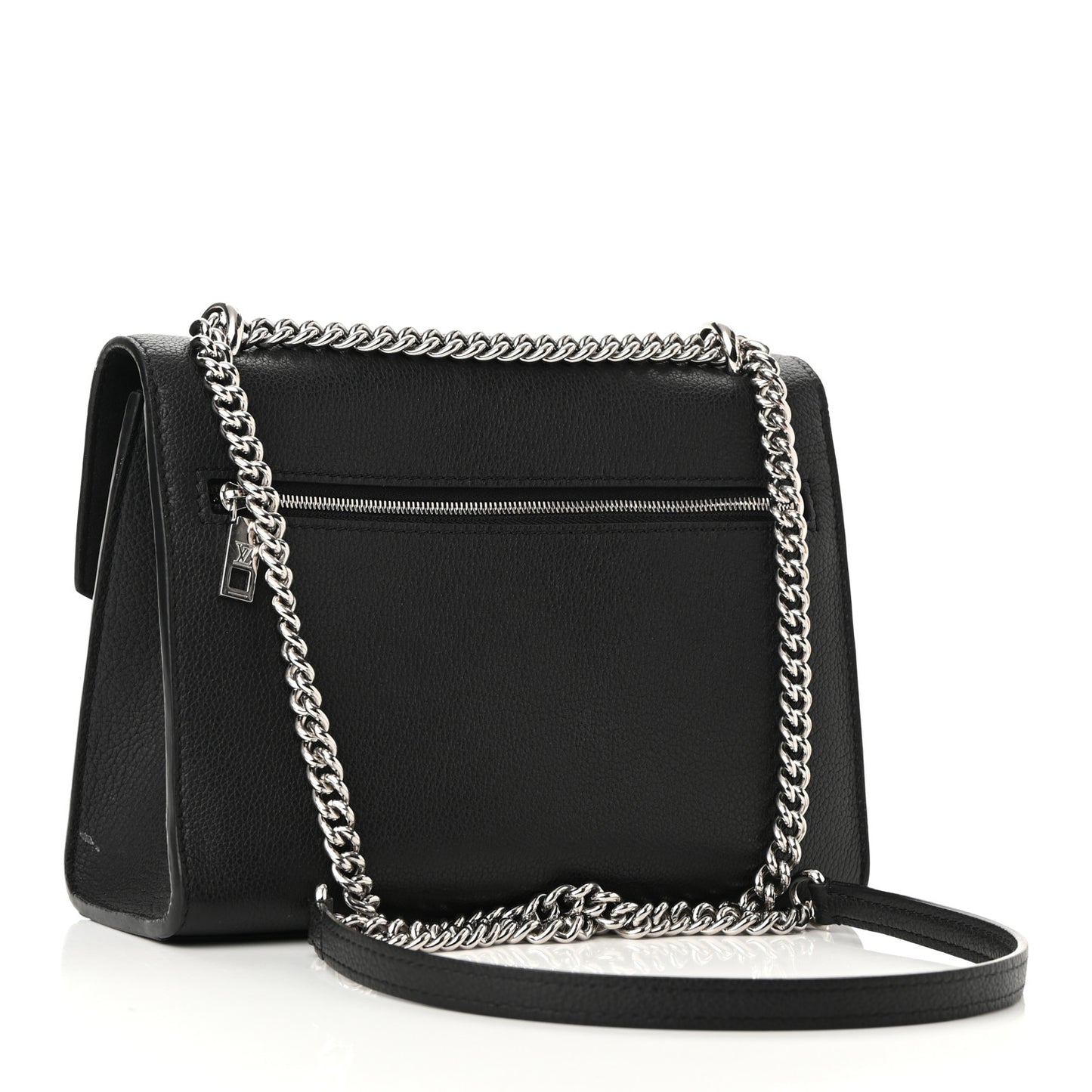 Soft Calfskin My Lockme Chain Bag BB Black