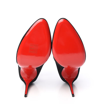 Christian Louboutin Veau Velours Canadada 100 Booties 39.5 Black 5 of 8