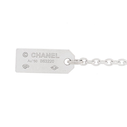 Chanel 18K White Gold Diamond Eternal No 5 Drop Necklace 5 of 6
