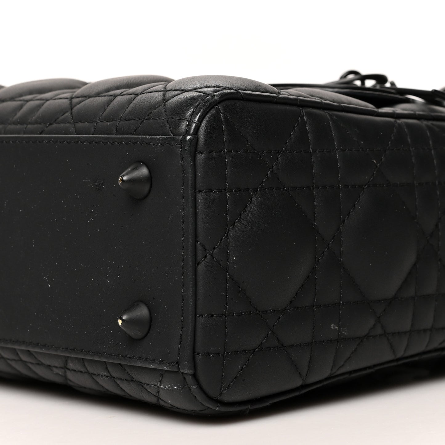 Ultra Matte Calfskin Cannage Small My ABCDior Lady Dior Black