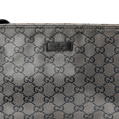 Gucci Crystal Monogram Small Flat Messenger Crossbody Navy 8 of 10