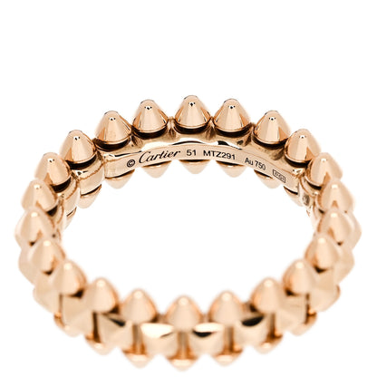 Cartier 18K Pink Gold SM Clash De Cartier Ring 51 5.75 4 of 5