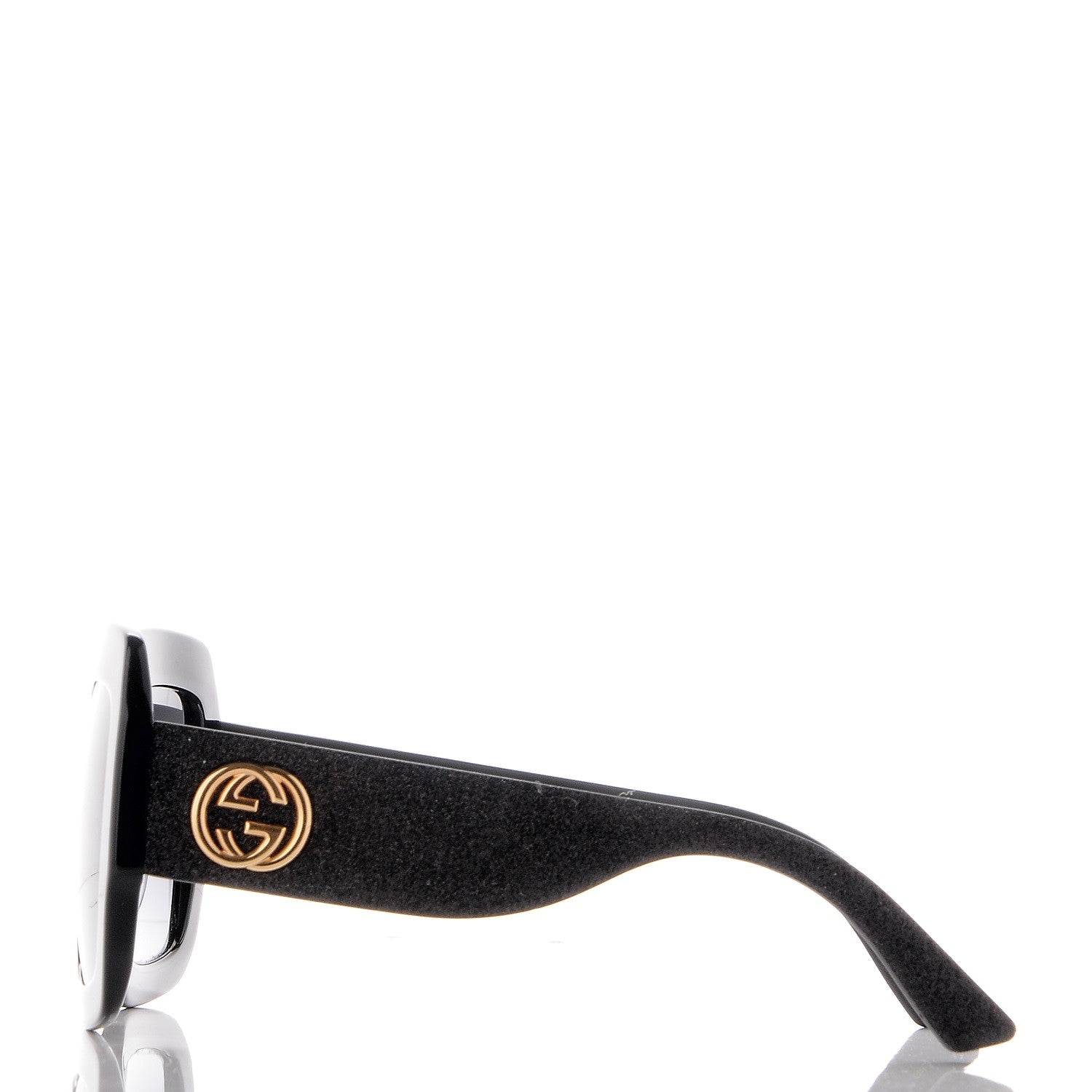 Gucci Square Frame GG0102S Sunglasses Glitter Black 3 of 9