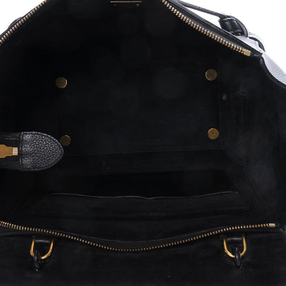 Celine Drummed Calfskin Mini Belt Bag Black 5 of 6