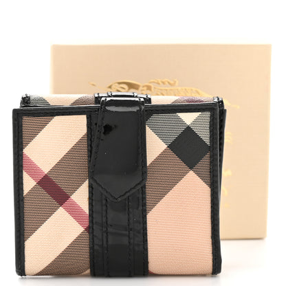 Burberry Patent Nova Check Wallet Black 13 of 13