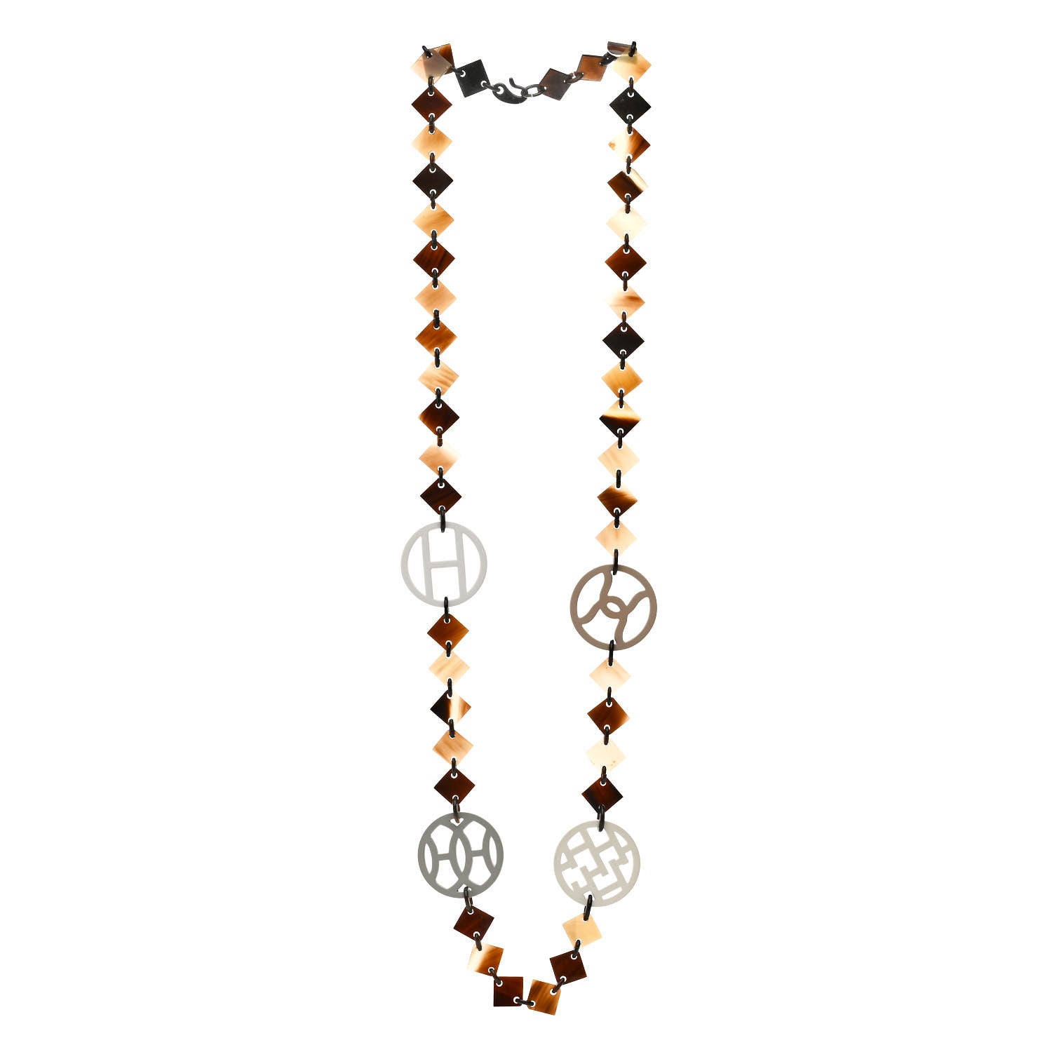 Hermes Buffalo Horn Lacquer Lena Necklace 3 of 6