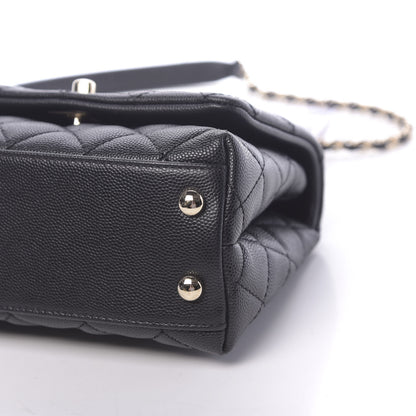 Chanel Caviar Quilted Extra Mini Coco Handle Flap Black 9 of 10