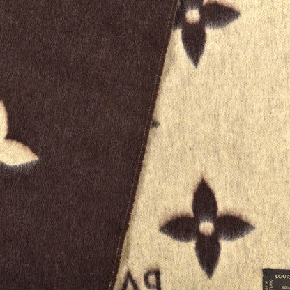 Louis Vuitton Cashmere Monogram Reykjavik Scarf Brown 3 of 5