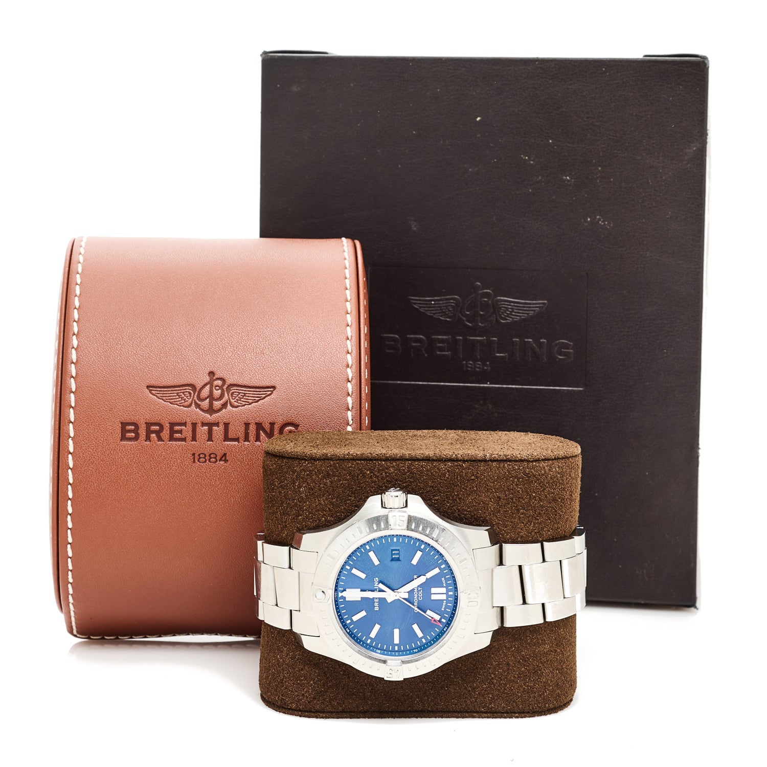 Breitling Stainless Steel 44mm Colt Chronometer Automatic Watch Blue A17388 5 of 5
