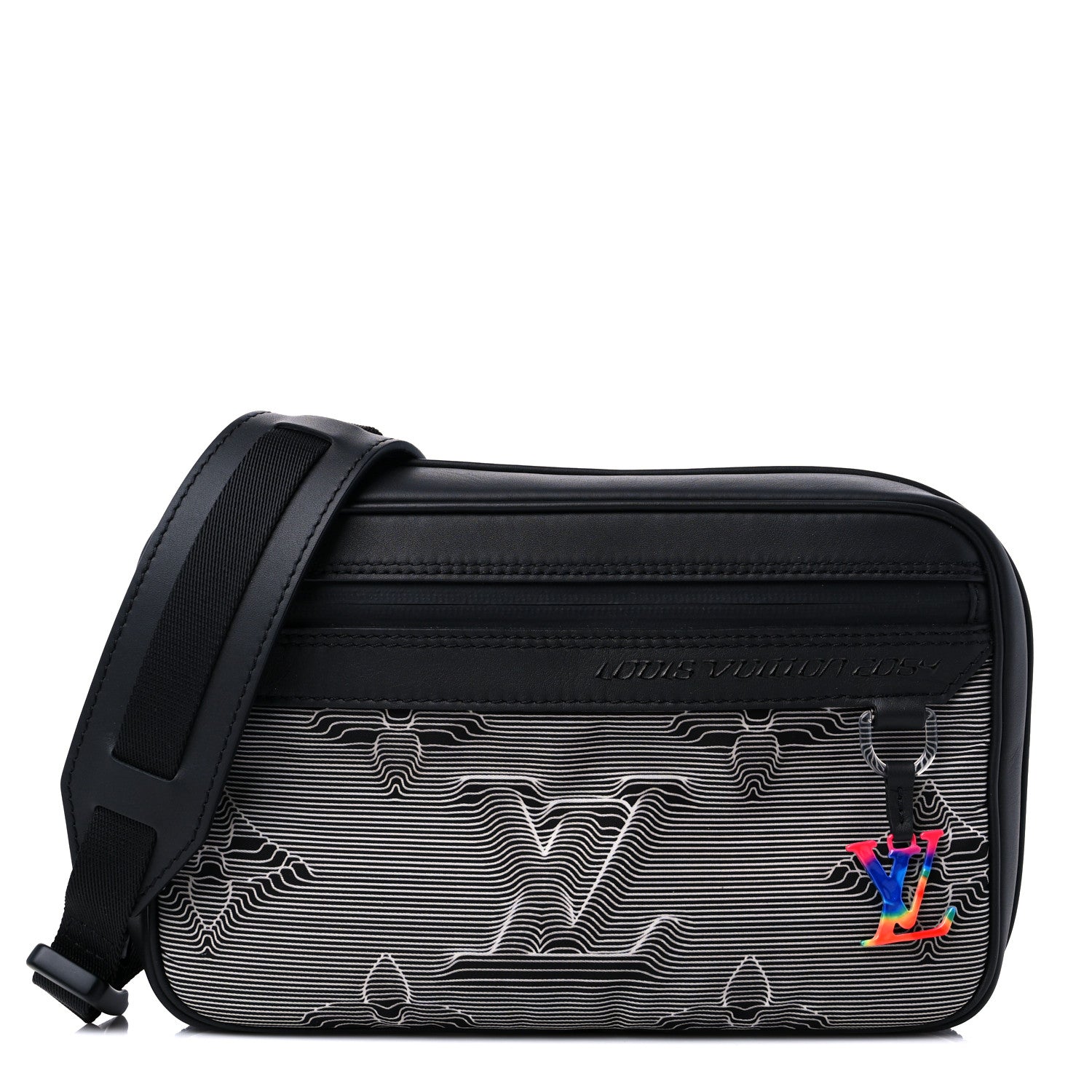 Louis Vuitton Calfskin Monogram 2054 Capsule Expandable Messenger Grey Black 1 of 8