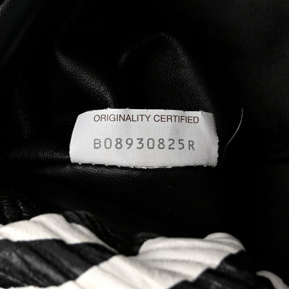 Bottega Veneta Nappa Zebra Print The Pouch Chain White Black 7 of 10