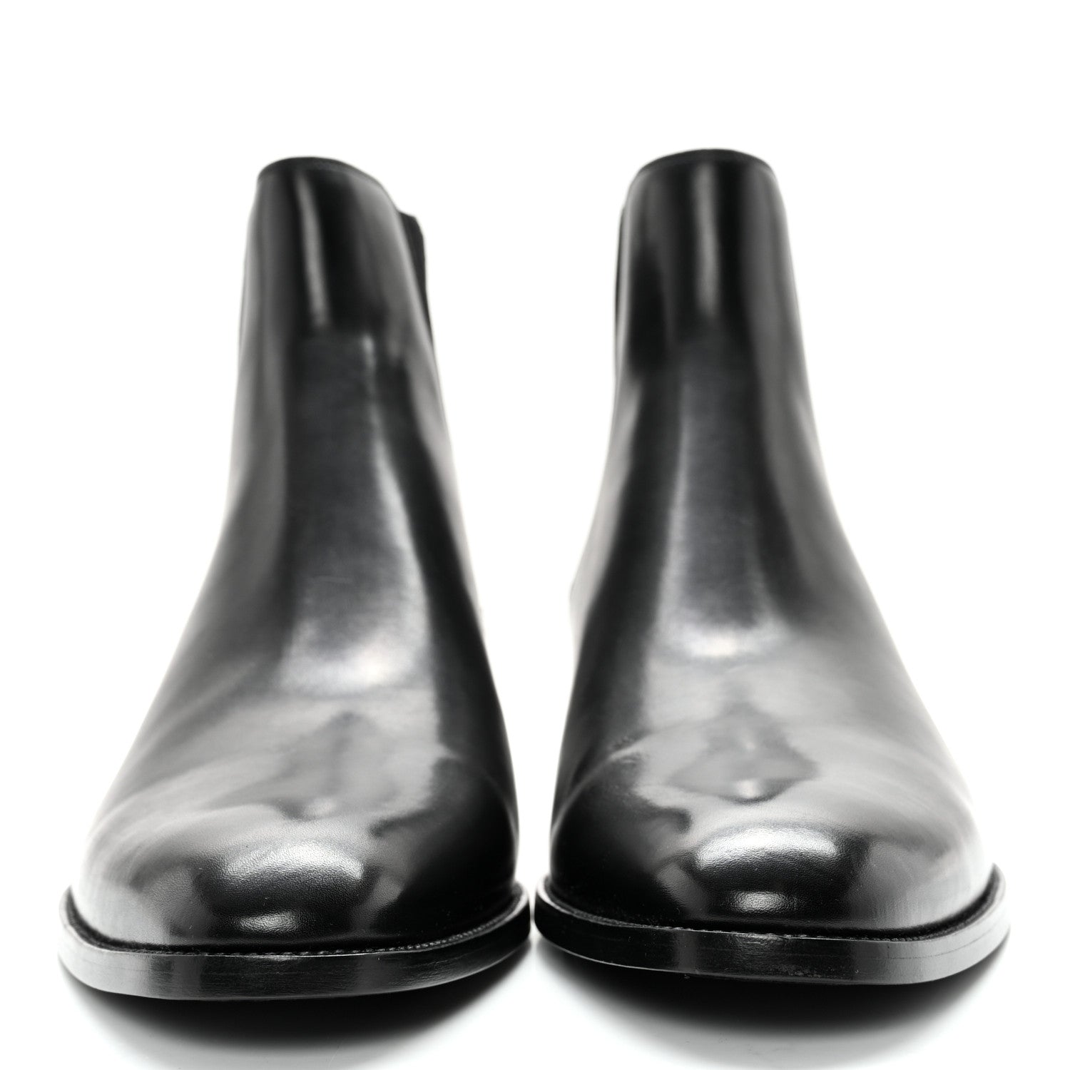 Saint Laurent Calfskin Mens Wyatt Chelsea Boots 45 Black 2 of 12