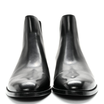 Saint Laurent Calfskin Mens Wyatt Chelsea Boots 45 Black 2 of 12