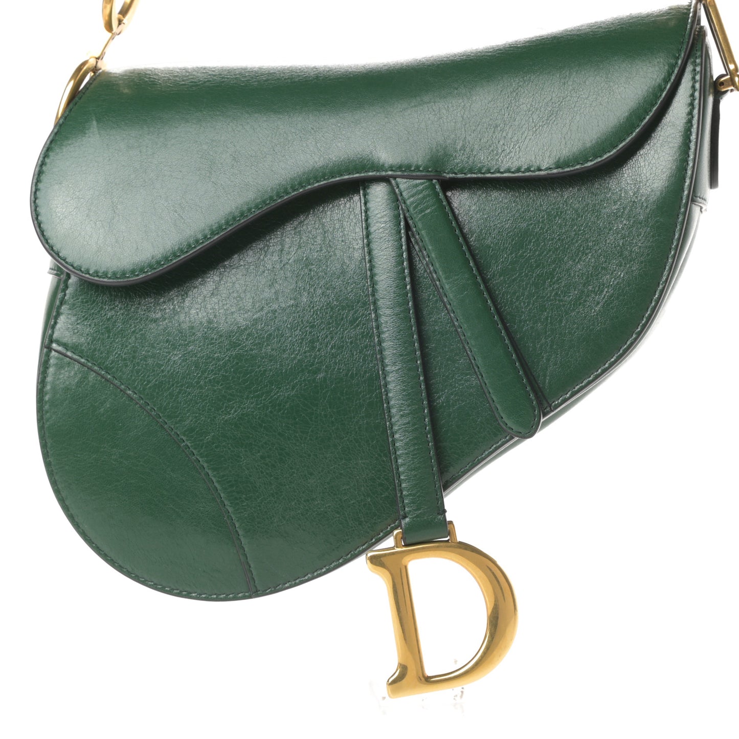 Calfskin Saddle Bag Green