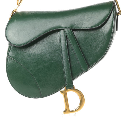 Christian Dior Calfskin Saddle Bag Green 8 of 12
