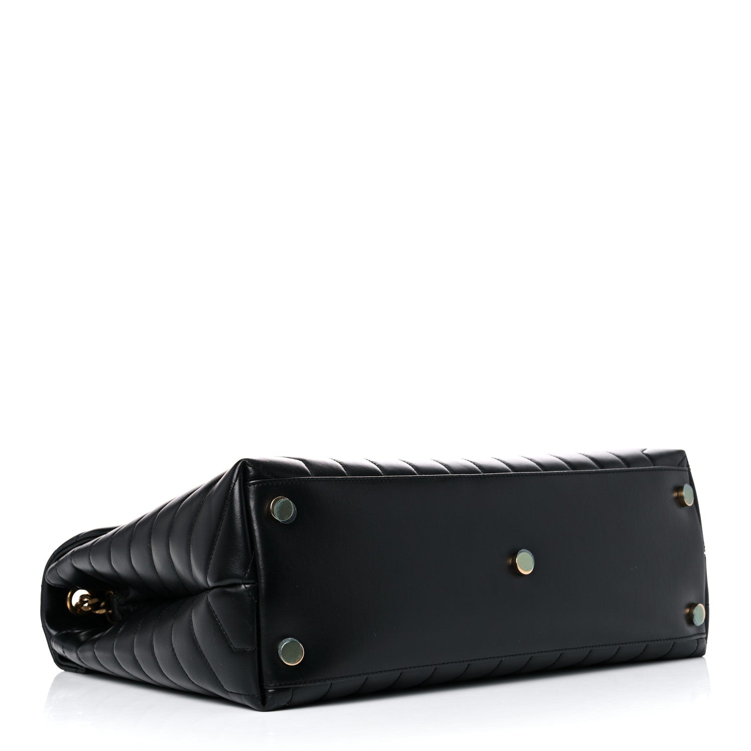 Saint Laurent Calfskin Y Quilted Monogram Large Loulou Chain Satchel Black 4 of 15
