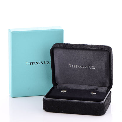 Tiffany Platinum Diamond Heart Earrings 7 of 7