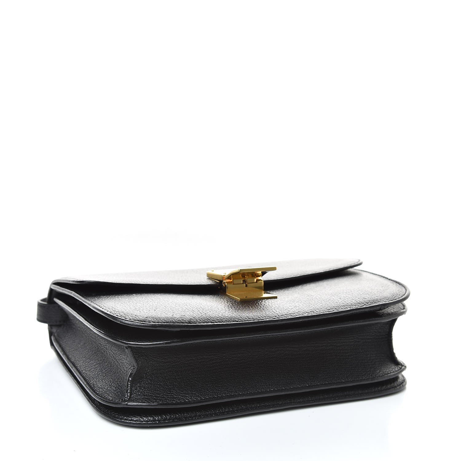 Celine Goatskin Medium Classic Box Flap Bag Black 4 of 10