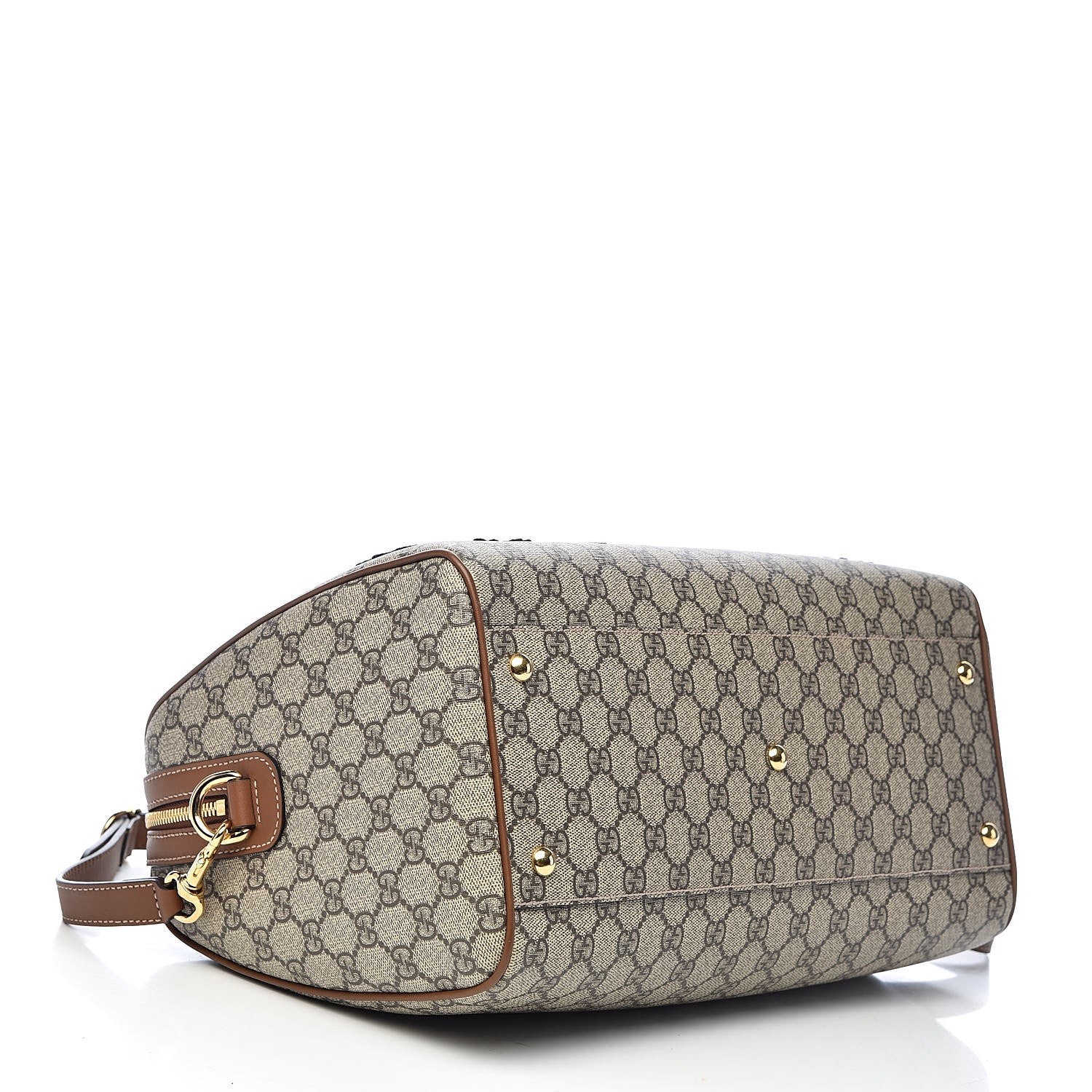Gucci GG Supreme Monogram Blind for Love Embroidered Medium Boston Beige Tuscany 4 of 11