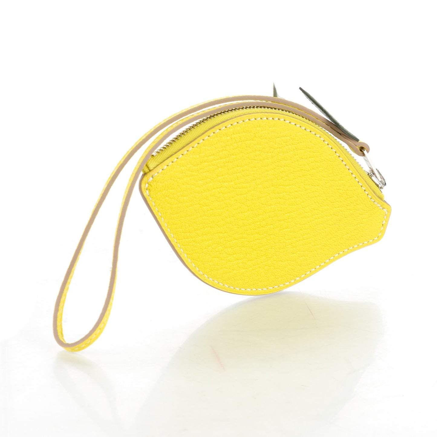 Chevre Mysore Tutti Frutti Citron Coin Purse Charm Lime