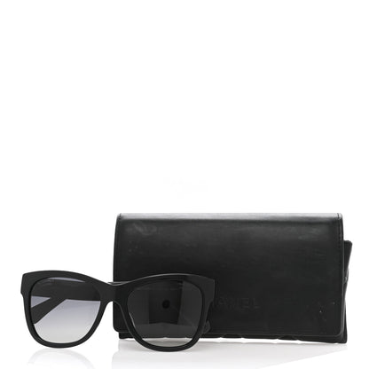 Chanel Acetate Polarized Square CC Sunglasses 5380 Black 8 of 8