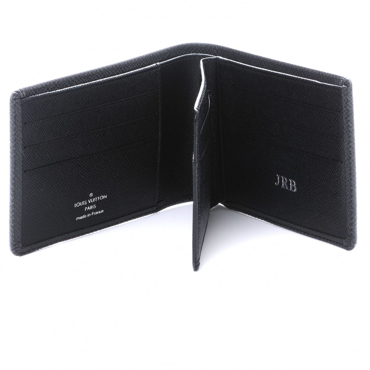 Taiga Mens Billfold Wallet w 3 Flaps Black