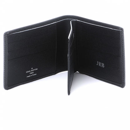 Louis Vuitton Taiga Mens Billfold Wallet w 3 Flaps Black 4 of 7