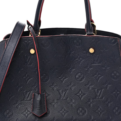 Louis Vuitton Empreinte Montaigne MM Marine Rouge 7 of 9