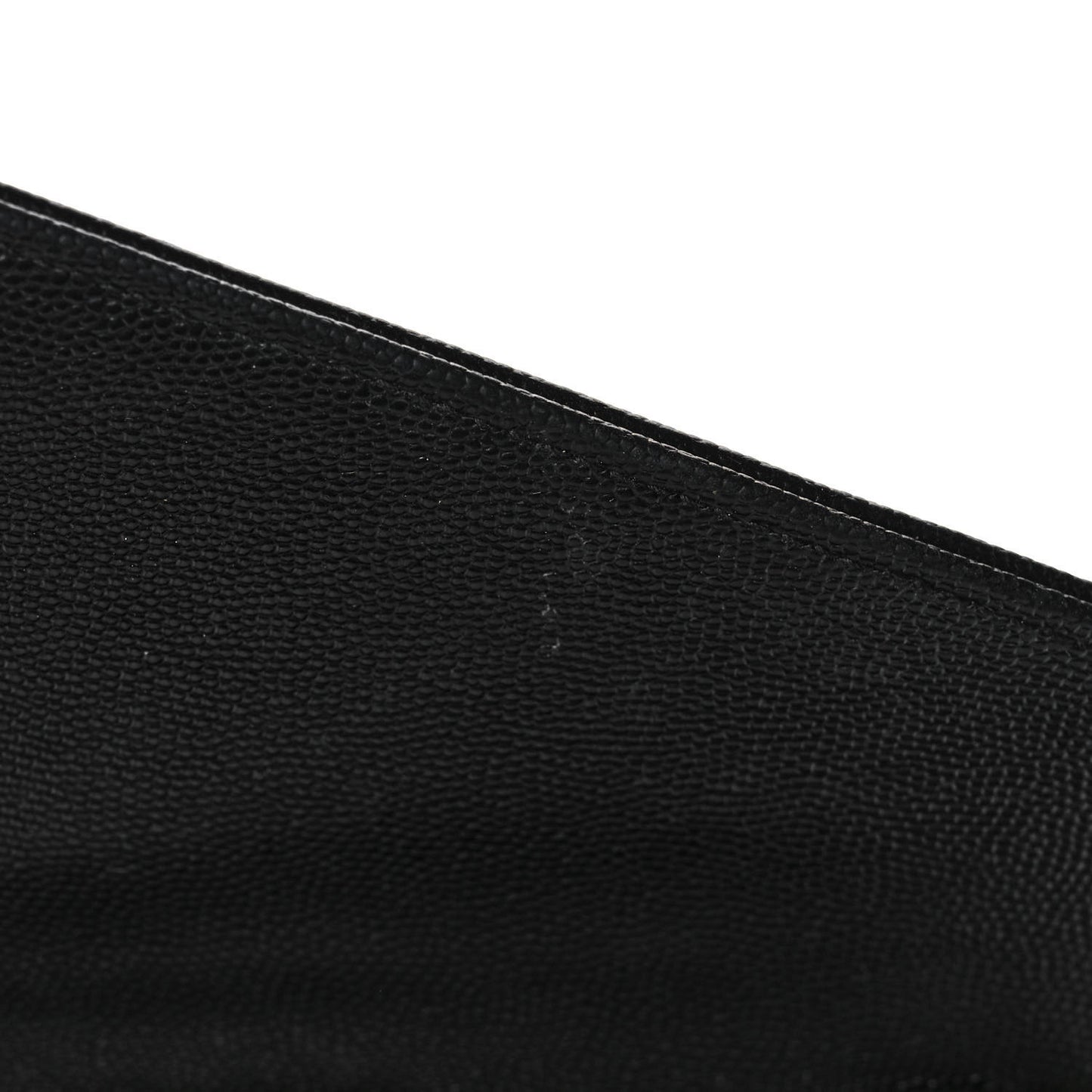 Grain De Poudre Matelasse Chevron Monogram Chain Wallet Black
