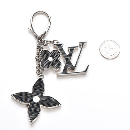 Louis Vuitton Fleur d'Epi Bag Charm Black 2 of 4