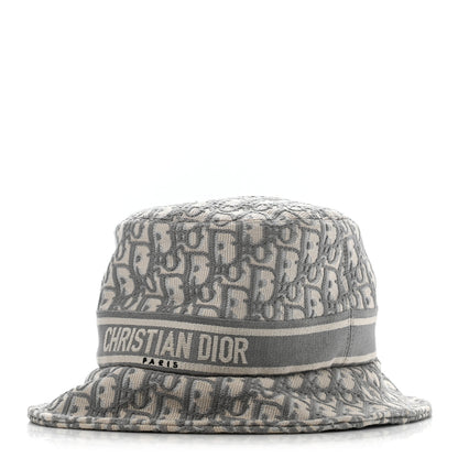 Christian Dior Oblique Bucket Hat 58 Grey 1 of 9