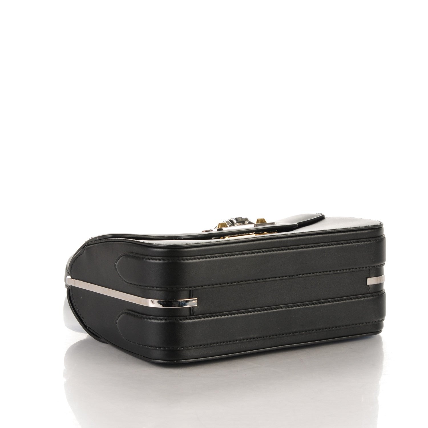 Balenciaga Calfskin Small Classic Hardware Neo Chain Shoulder Bag Black 4 of 7