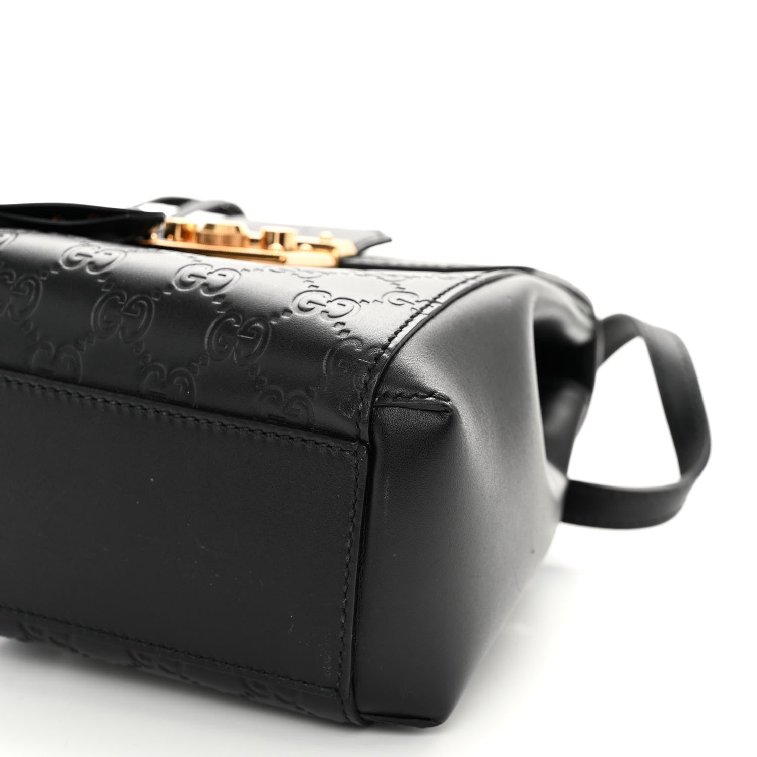 Gucci Guccissima Signature Padlock Backpack Black 10 of 11