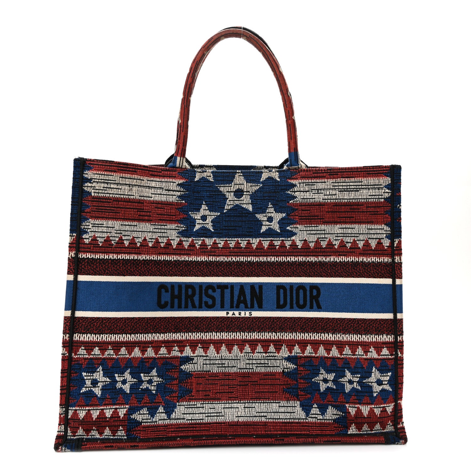 Christian Dior Canvas Embroidered Large Exclusive US Book Tote Multicolor 1 of 13
