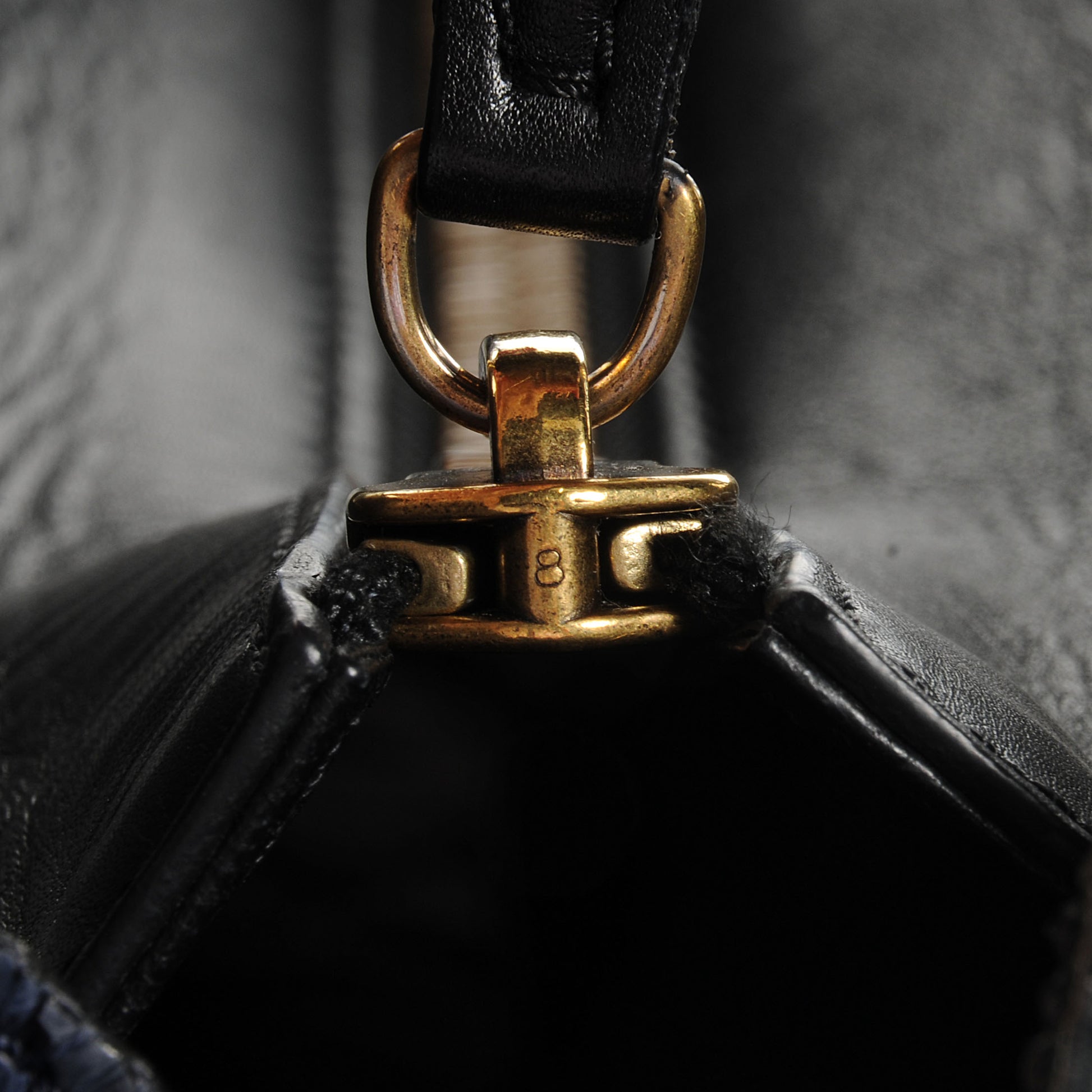 Celine Cobra Mini Luggage Black Navy Khaki 8 of 9