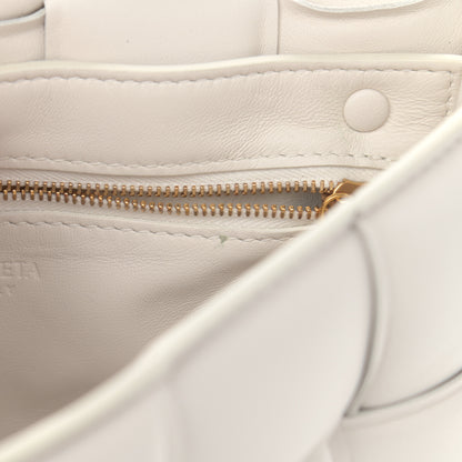 Bottega Veneta Lambskin Maxi Intreccio Padded Chain Cassette Crossbody Bag White 12 of 12