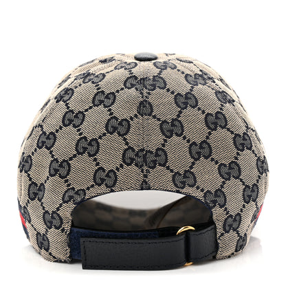 Gucci Monogram Web Baseball Hat S Beige Blue 6 of 9