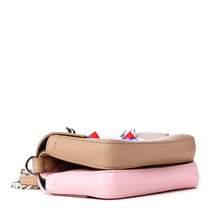 Fendi Vitello Dolce Hypnoteyes Micro Double Baguette Cuoio Bubblegum Multicolor 5 of 10