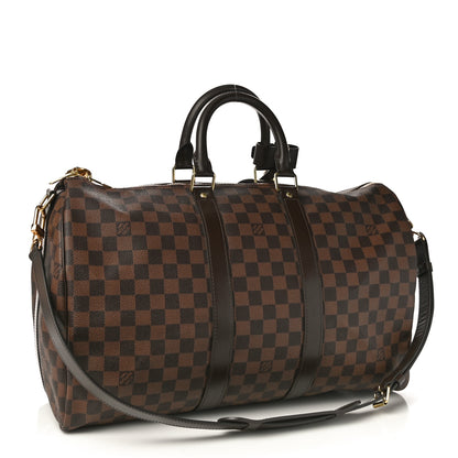 Louis Vuitton Damier Ebene Keepall Bandouliere 45 3 of 11