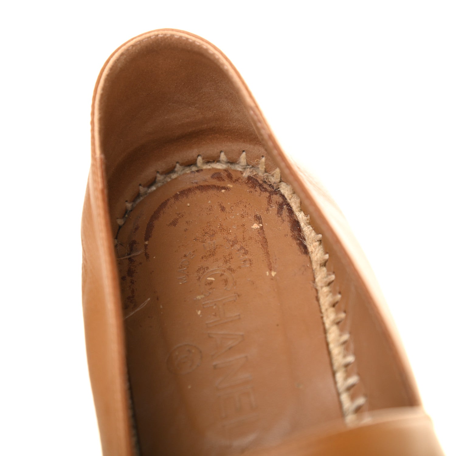 Chanel Lambskin CC Espadrilles 40 Light Brown 9 of 16