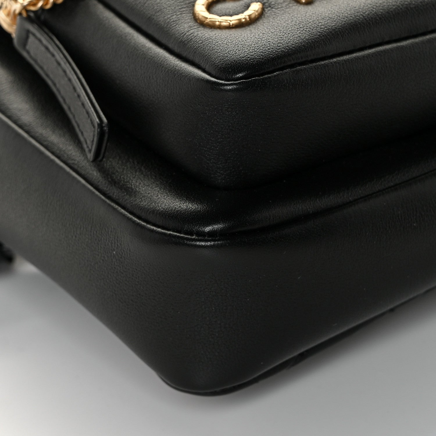 Chanel Calfskin Quilted Small Camera Case Black 9 of 10