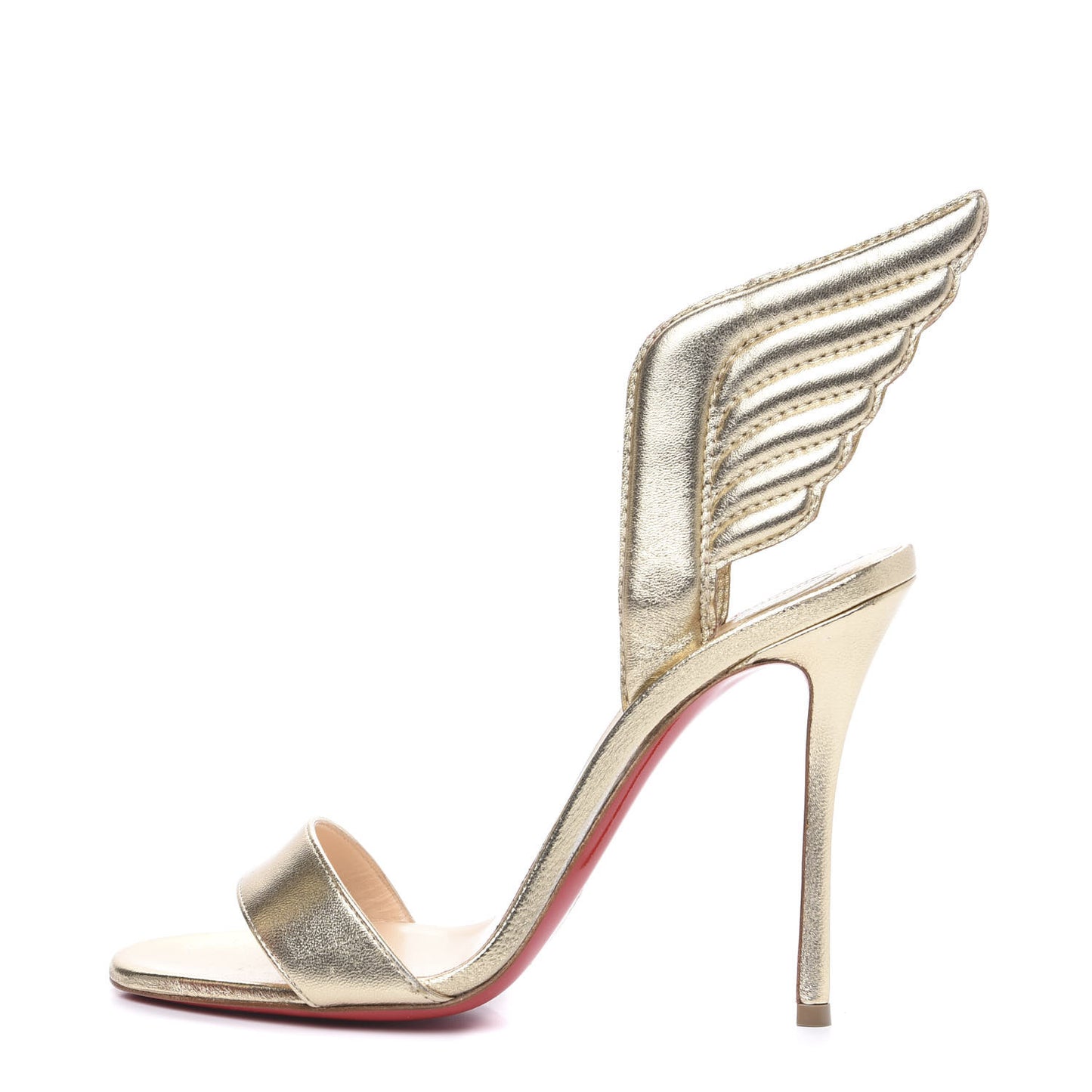 Metallic Nappa Samotresse 100 Sandals 38 Light Gold