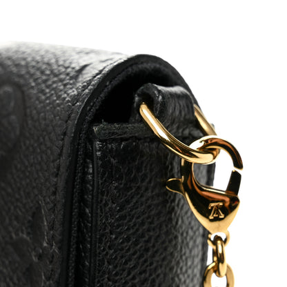 Louis Vuitton Empreinte Pochette Felicie Chain Wallet Black 10 of 10
