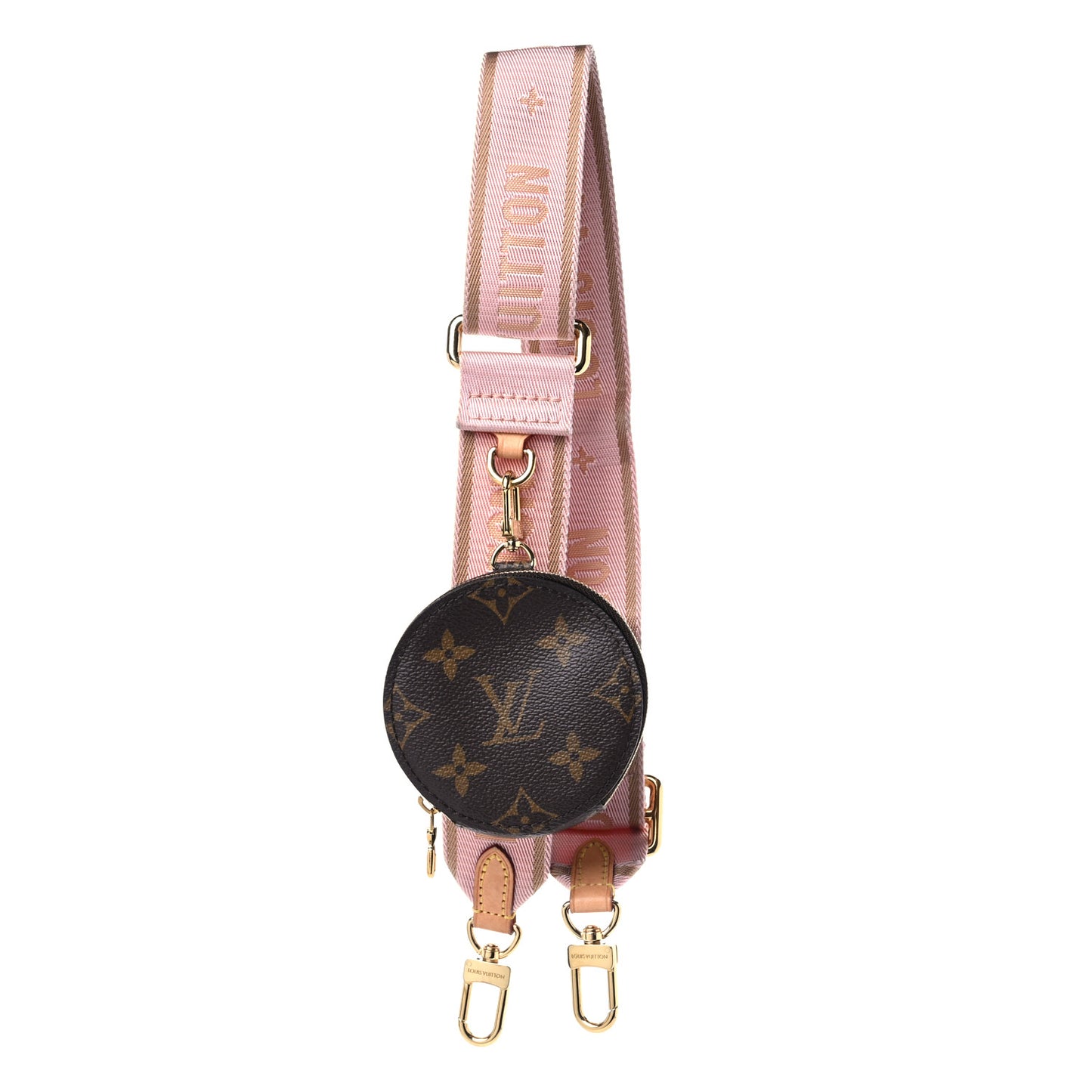 Monogram Multi Pochette Accessories Bandouliere Shoulder Strap Rose Clair