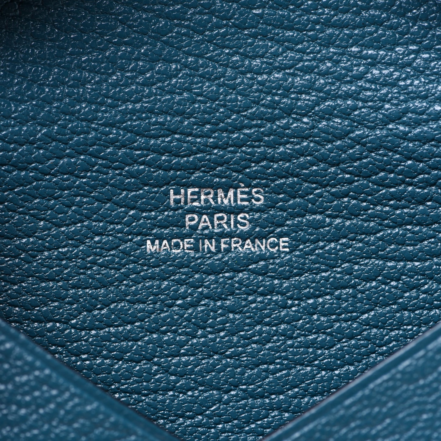 Chevre Mysore Calvi Card Case Vert Bosphore