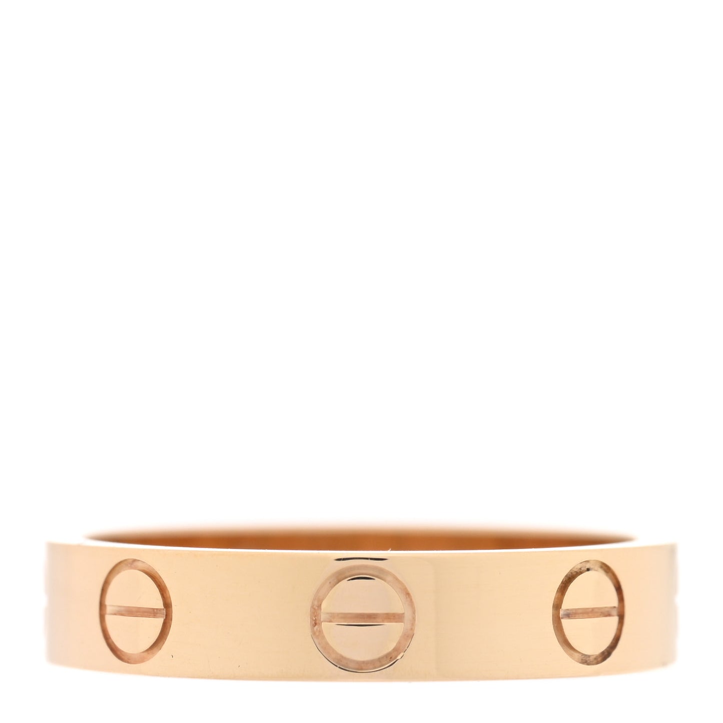 18K Yellow Gold 3.5mm LOVE Wedding Band Ring 49 4.75