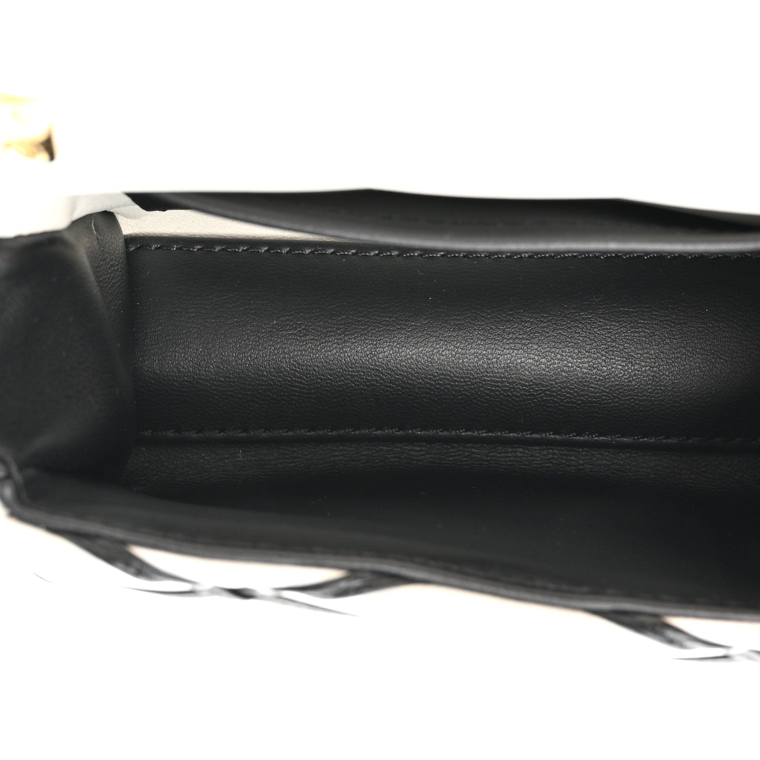 Louis Vuitton Lambskin Malletage Pico GO-14 White Black 5 of 9