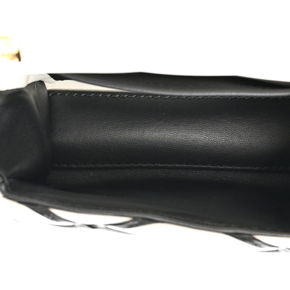 Louis Vuitton Lambskin Malletage Pico GO-14 White Black 5 of 9
