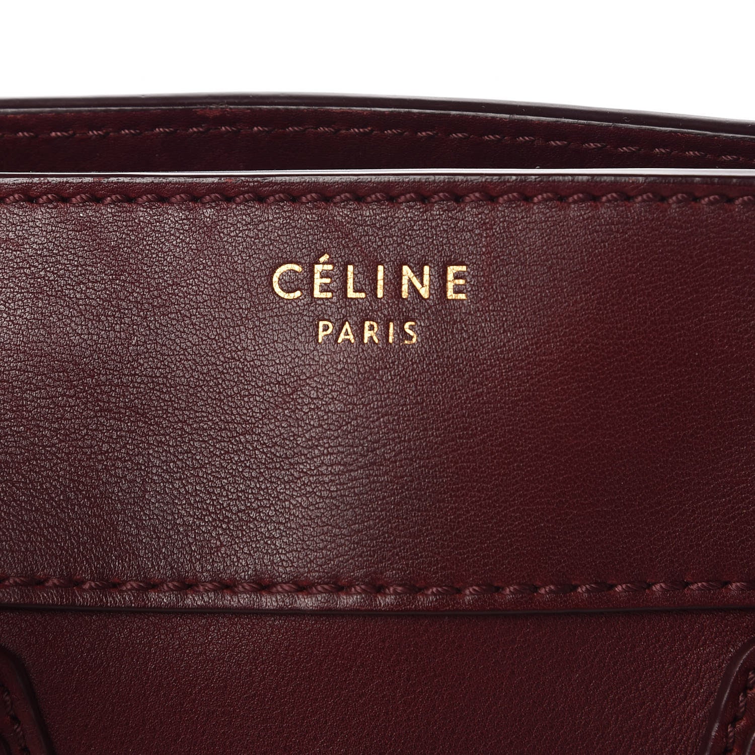 Celine Smooth Calfskin Mini Luggage Burgundy 6 of 17